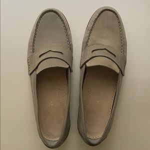Cole Haan grey suede loafer